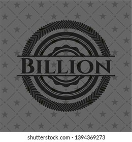 Billion dark badge. Vector Illustration. Detailed.