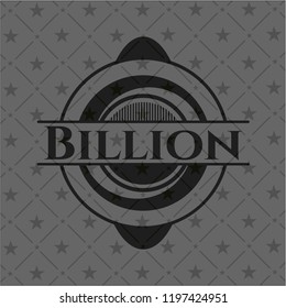 Billion retro style black emblem