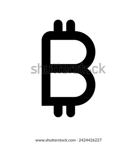 billion sign vector icon logo. black isolated white background