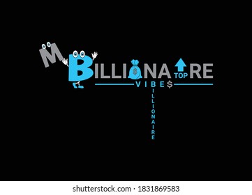 Billionaire Logo Design Vector Image Template 
