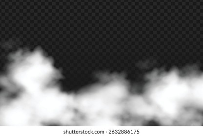 Bande de brouillard gonflable à opacité variable, idéale pour les scènes mystiques, les retouches de photos ou les conceptions atmosphériques. Superposition d'Image vectorielle harmonieuse pour des projets numériques.