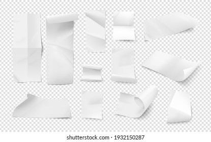 Bills blank. Empty receipt, isometric paper sheets. 3D atm tickets, market vouchers or payment documents vector templates