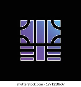 Bills blue gradient vector icon