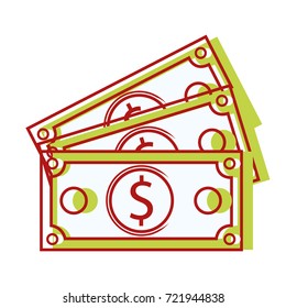 bills dollar cash money to commercial economy