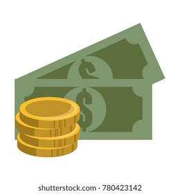 bills and dollars icon