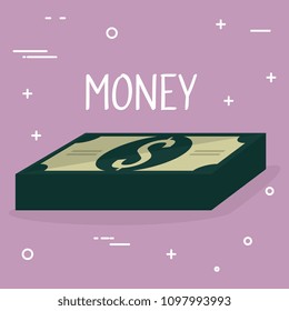 bills dollars isolated icon