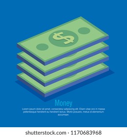 bills dollars isolated icon