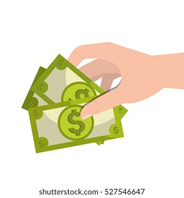 bills dollars isolated icon
