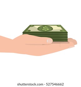 bills dollars isolated icon