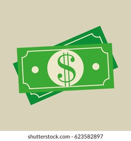 bills dollars isolated icon