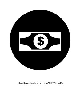bills dollars isolated icon