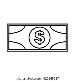 bills dollars isolated icon