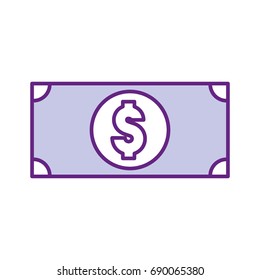 bills dollars isolated icon