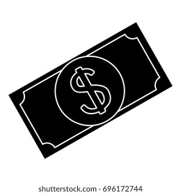 bills dollars isolated icon