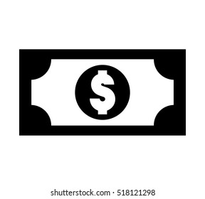 bills dollars isolated icon vector illustration design