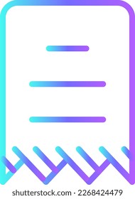 Bills Icons with purple blue outline style