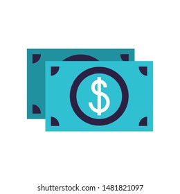 bills money dollars isolated icon