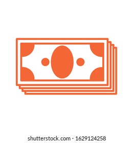 bills money dollars isolated icon vector illustration design