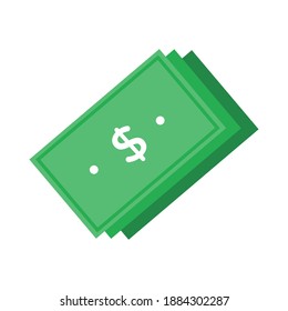 bills money dollars line and fill style icon vector illustration design