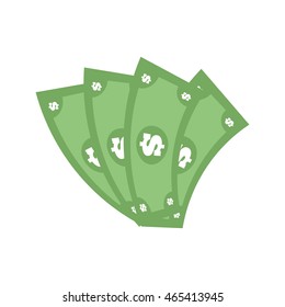 bills money financial item commerce icon. Isolated and flat illustration. Vector graphic