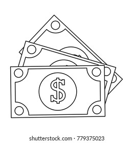 Bills money isolated