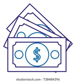 bills money isolated icon