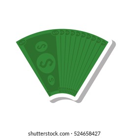 bills money isolated icon vector illustration design