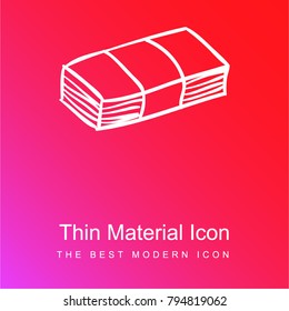 Bills red and pink gradient material white icon minimal design