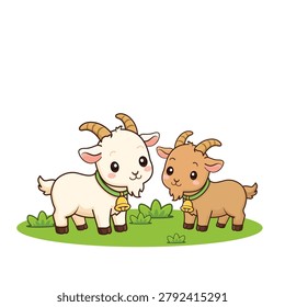 Billy goat. goat. buck vector illustration