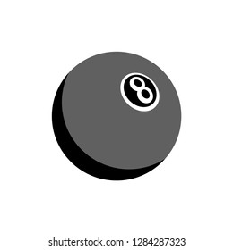 Billyard Ball Icon Vector Illustration Sign & Symbol Logo Template.