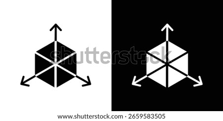 Bim icon in flat black solid vector set