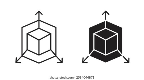 Bim icon set in thin line. vector illustrations for web