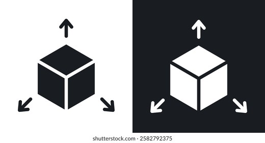 Bim icons set vectors black and colored style