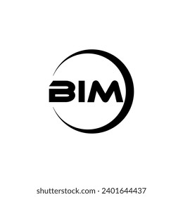 BIM Letter Logo Design, Inspiration for a Unique Identity. Modern Elegance and Creative Design. Watermark Your Success with the Striking this Logo.