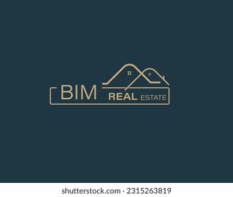 BIM Real Estate and Consultants Logo Design Vectors images. Luxury Real Estate Logo Design