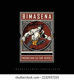 BIMASENA CULTURE HEROES ILLUSTRATION, READY FORMAT EPS 10