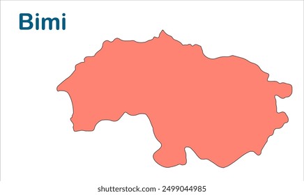 Bimi subdivision map, Giridih District, Jharkhand state, Republic of India, Government of Jharkhand, Indian territory, Eastern India, politics, village, tourism