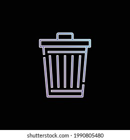Bin blue gradient vector icon