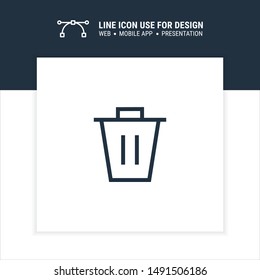 bin bucket icon design vector illustration