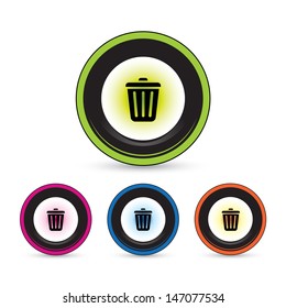 Bin button icon for use
