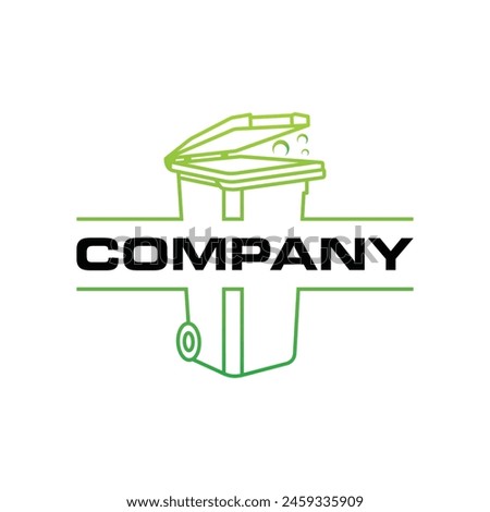 Bin Cleaning Line simplicity modern business creative logo design