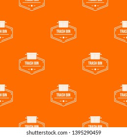 Bin container pattern vector orange for any web design best