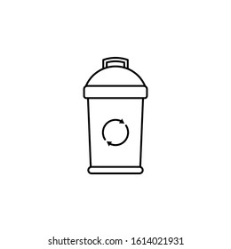 Bin, ecology, environment, recycle, trash, waste icon. Can also be used for ecology. Suitable for use on web apps, mobile apps and print media.