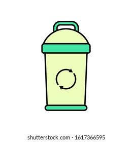 Bin, ecology, environment, recycle, trash, waste icon. Can also be used for ecology. Suitable for use on web apps, mobile apps and print media.