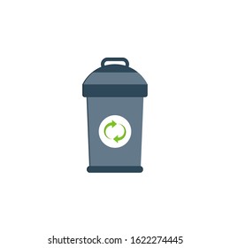 Bin, ecology, environment, recycle, trash, waste icon. Can also be used for ecology. Suitable for use on web apps, mobile apps and print media.