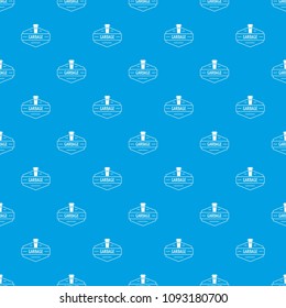 Bin garbage pattern vector seamless blue repeat for any use