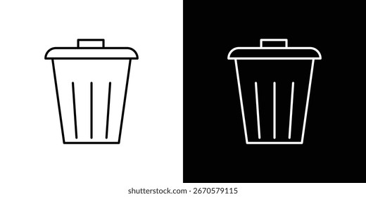 Bin icon collection. Web design, apps.