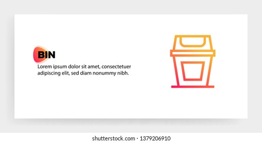 BIN ICON CONCEPT