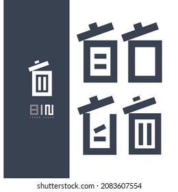 Diseño de concepto de icono Bin, compatible con Eps 8.