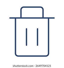 Ícone do compartimento ilustração plana logotipo do contorno